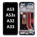 OPPO A53 / A53s / A32 / A33 (4G) (2020) LCD touch screen with frame (Original Service Pack) [Black] 4905105